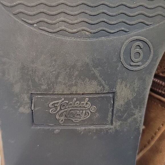 Faded Glory western inspired bootie Size 6 - Picture 11 of 12